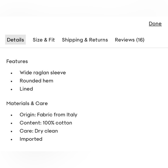 The Group Babaton / Aritzia “Balboa Jacket” / Trench Coat Excellent Condition - Picture 10 of 11